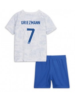 Francuska Antoine Griezmann #7 Dječji Gostujuci Dres kompleti SP 2022 Kratak Rukavima (+ kratke hlače)
